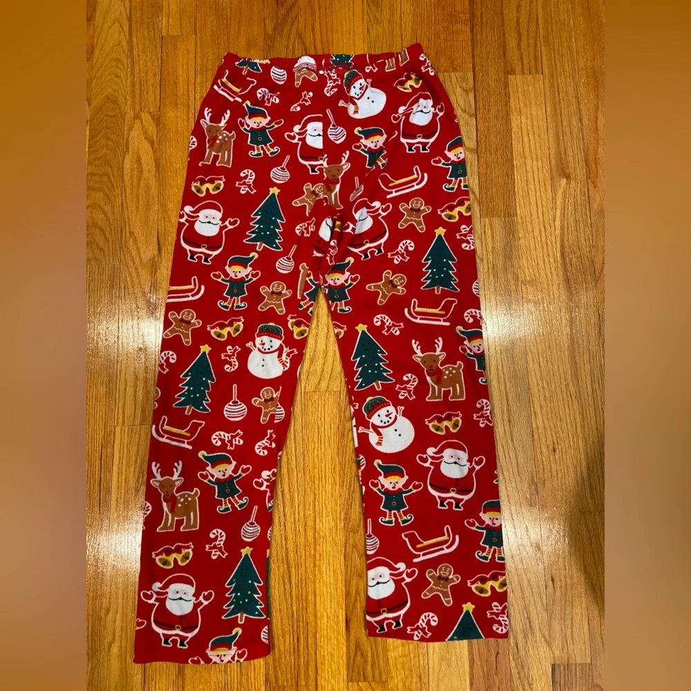 The Children's Place Red Festive Pajama Bottoms